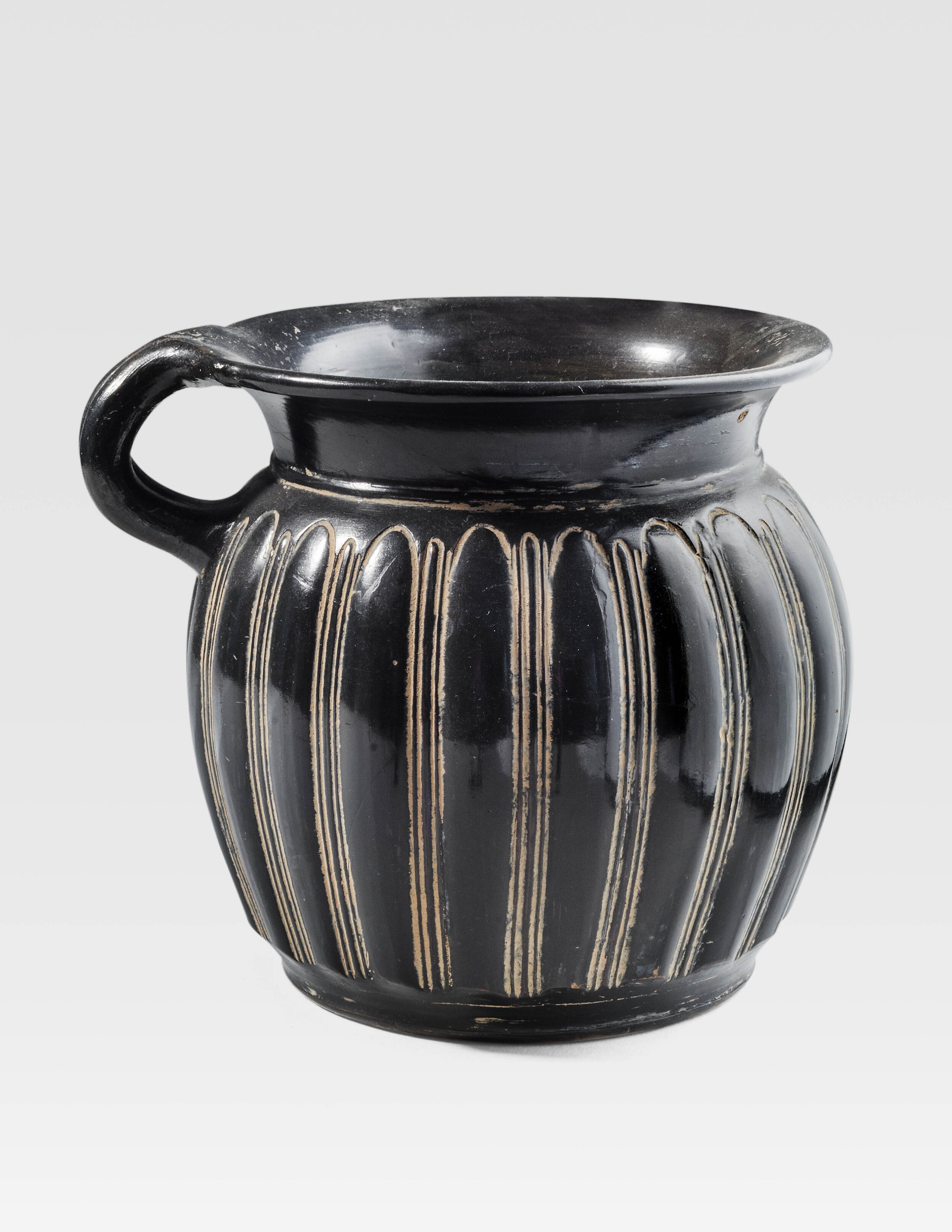 Ancient Apulian Black Glazed Mug