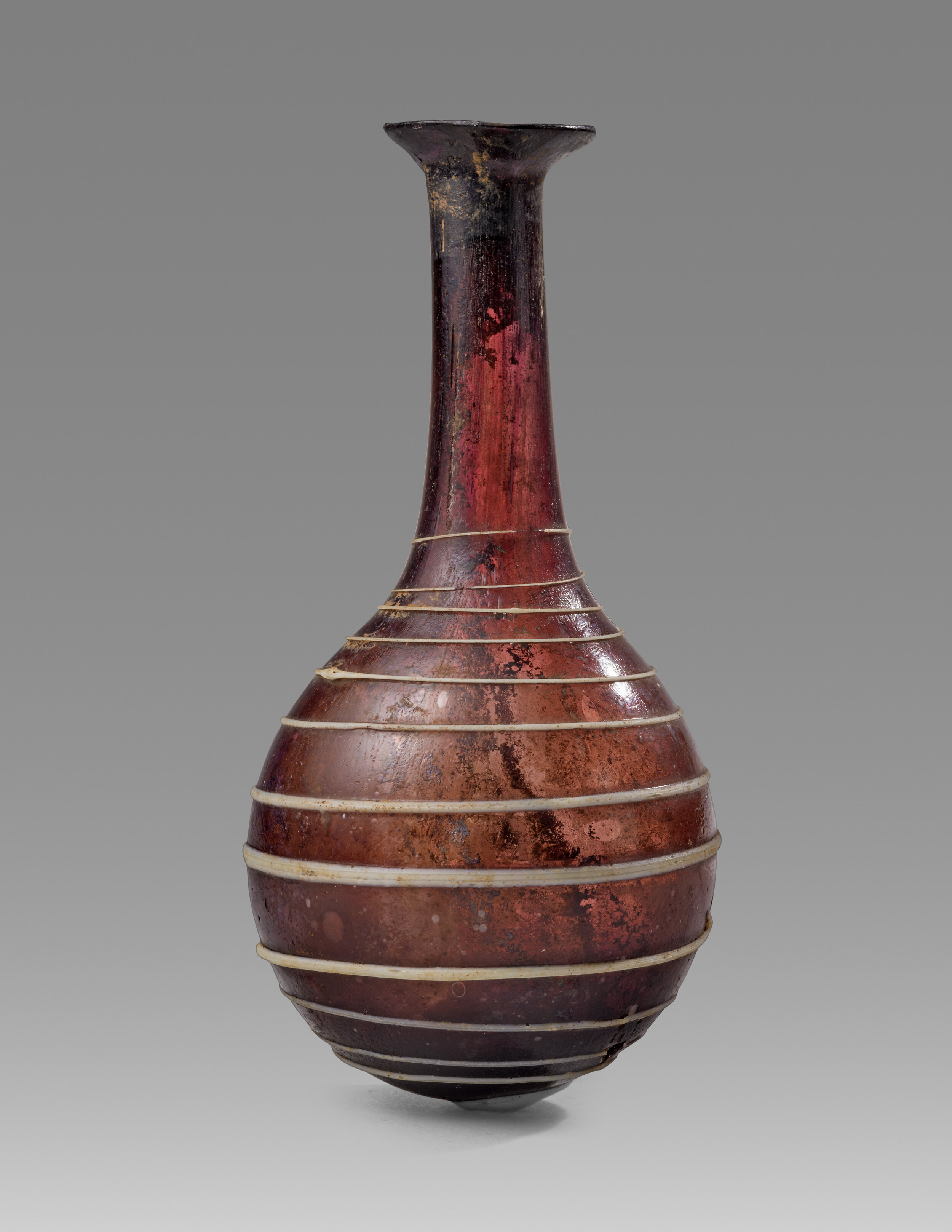 Ancient Roman Blown Glass Bottle