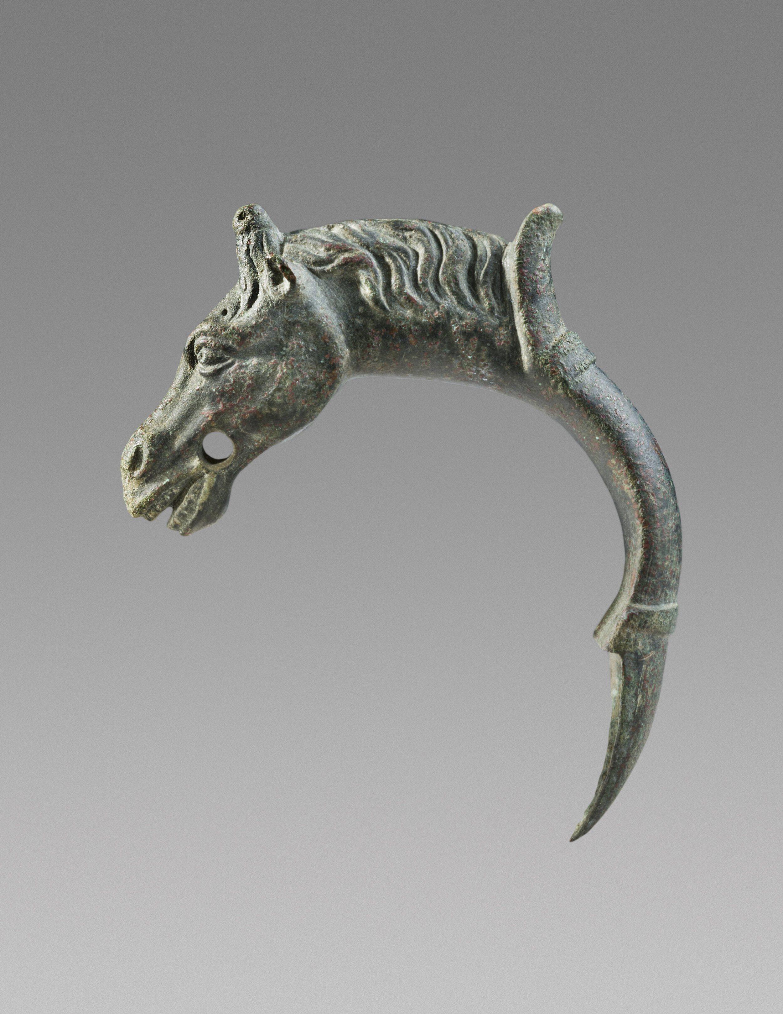 Ancient Roman Bronze Horse Finial