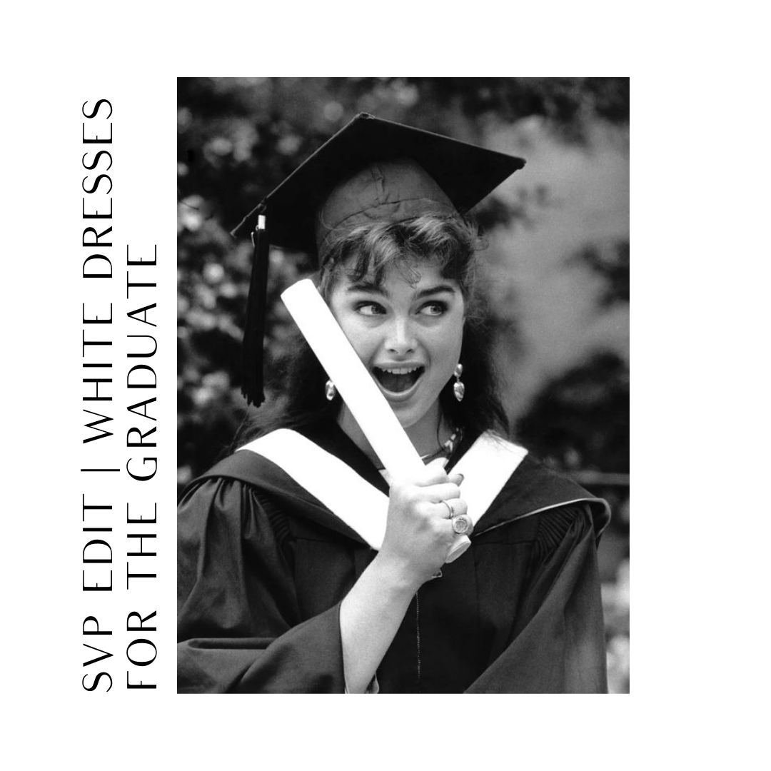 Congrats grads! We love helping graduates find their outfits for graduation ceremonies and all the events surrounding this exciting time. For our female graduates we opt for a white dress to wear under the cap and gown. We&rsquo;ve curated a dress ed