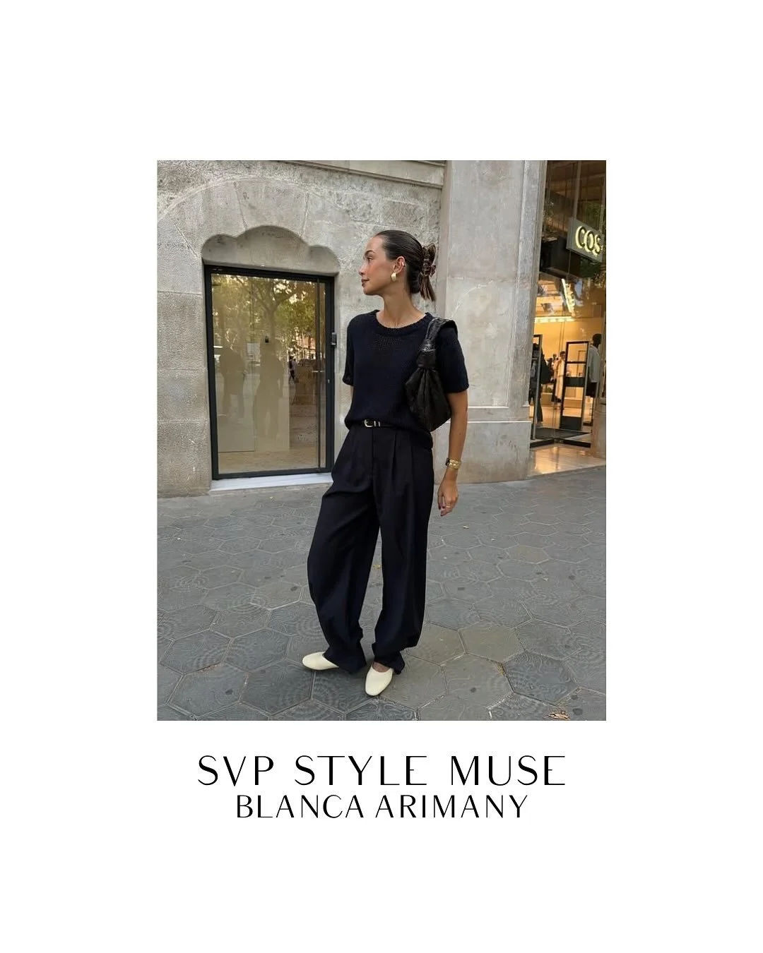 We love @blancaarimany effortless dressing &mdash; her wardrobe is built on simple, timeless staples, but she makes them feel fresh, directional, and chic. Proof that you don&rsquo;t need more, just better. We&rsquo;re forever inspired by her clean l