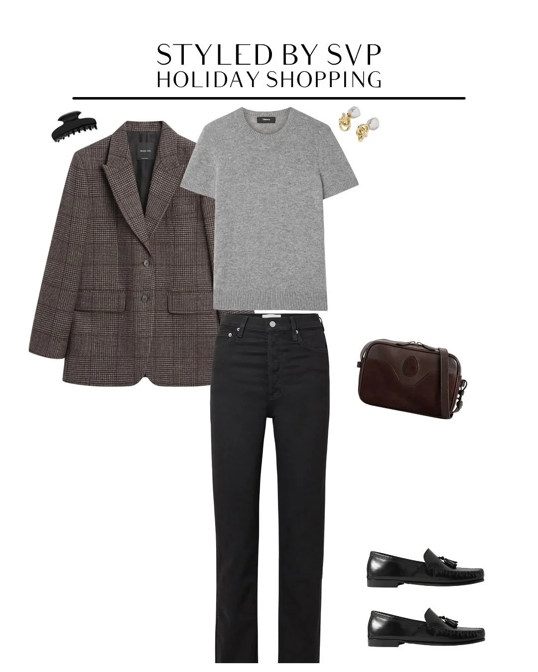 Comment &ldquo;outfit&rdquo; for shopping links to these looks. You can also shop the pieces by heading to Style Vous Plait&rsquo;s ShopMy &amp; LTK pages. The links are in the bio. ⁠

IRL holiday shopping calls for a patterned blazer, grounded with 