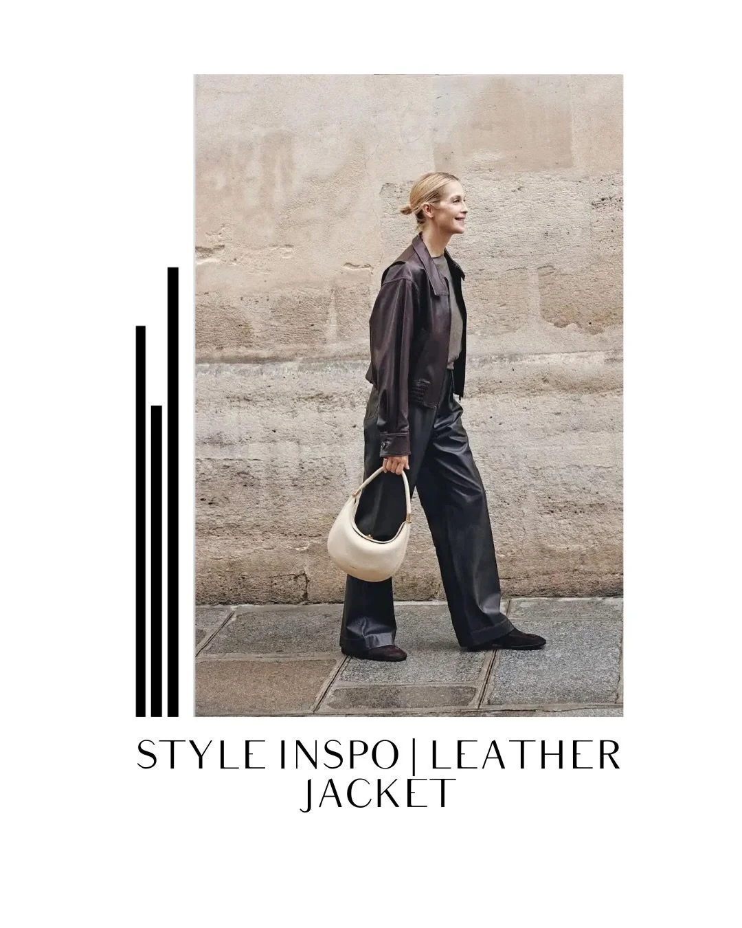 Comment &ldquo;Kelly&rdquo; for shopping links to this look. You can also shop this post by heading to Style Vous Plait&rsquo;s ShopMy &amp; LTK pages. The links are in the bio. ⁠

A little leather inspo to start the week from our favorite @kellyruth