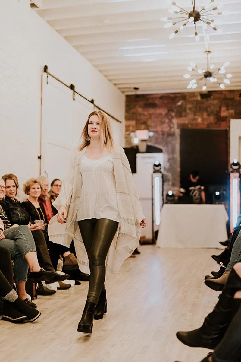 A graphic designer walks into a fashion show...