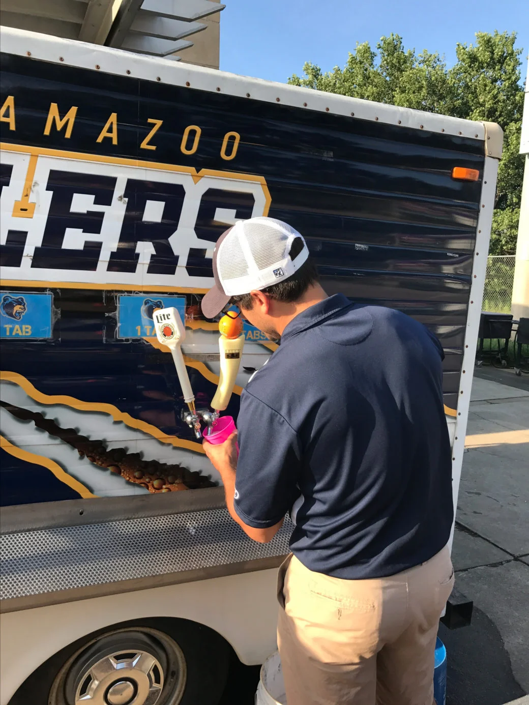 Kevin at Kalamazoo Growlers game | Emily Bode blog