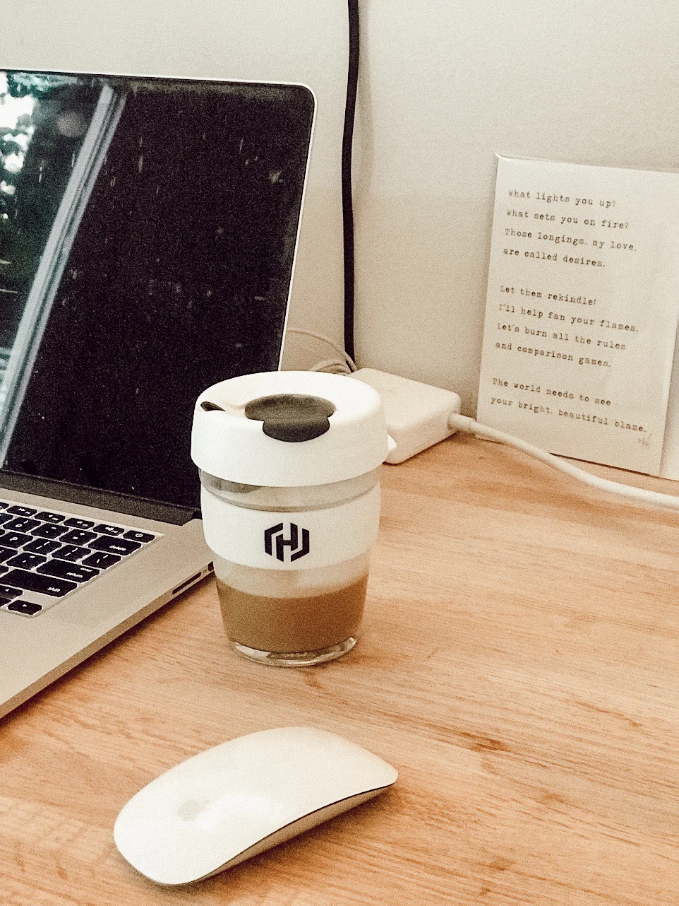 The Keep Cup we designed for the employee summit. I've been using it at all the coffee shops &amp; love how it's reduced my disposable cup usage.