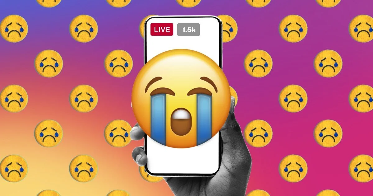 Why are all of the celebrities crying on Instagram Live?