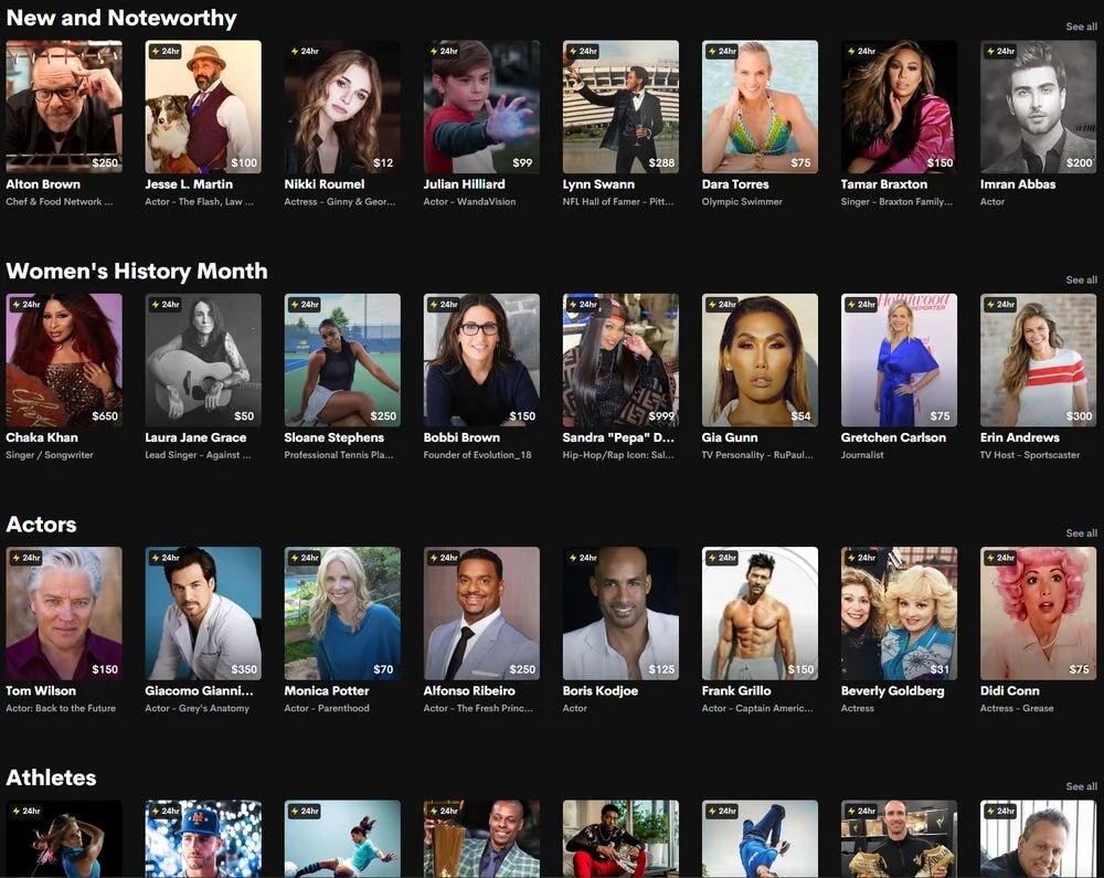 Cameo Aims to Connect Celebrities With Fans and It’s Now Valued at $1 Billion