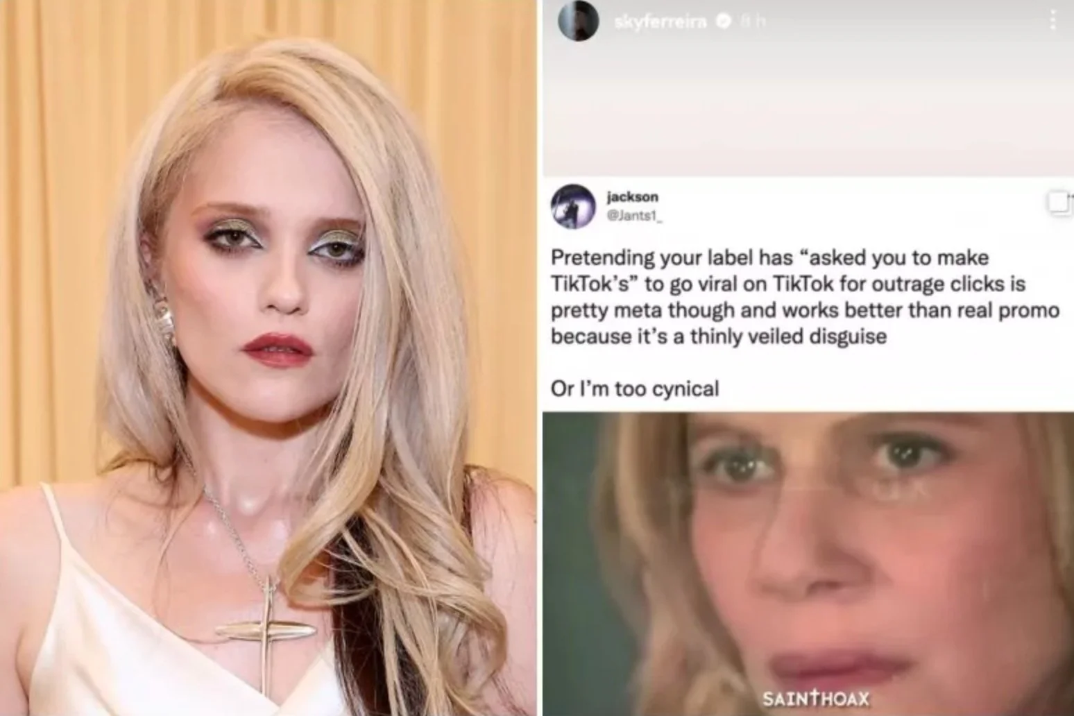 'Meta': Sky Ferreira Appears to Weigh In on Halsey TikTok Drama