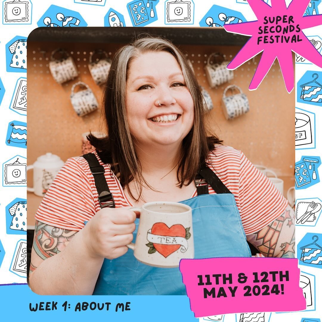 It&rsquo;s the four week countdown to Super Seconds Festival! 🎉 This week the focus is &ldquo;About Me&rdquo; - I&rsquo;m planning to make some reels to tell you more, but to start off with:

Hi there, I&rsquo;m Emma! I&rsquo;m a full-time potter, m