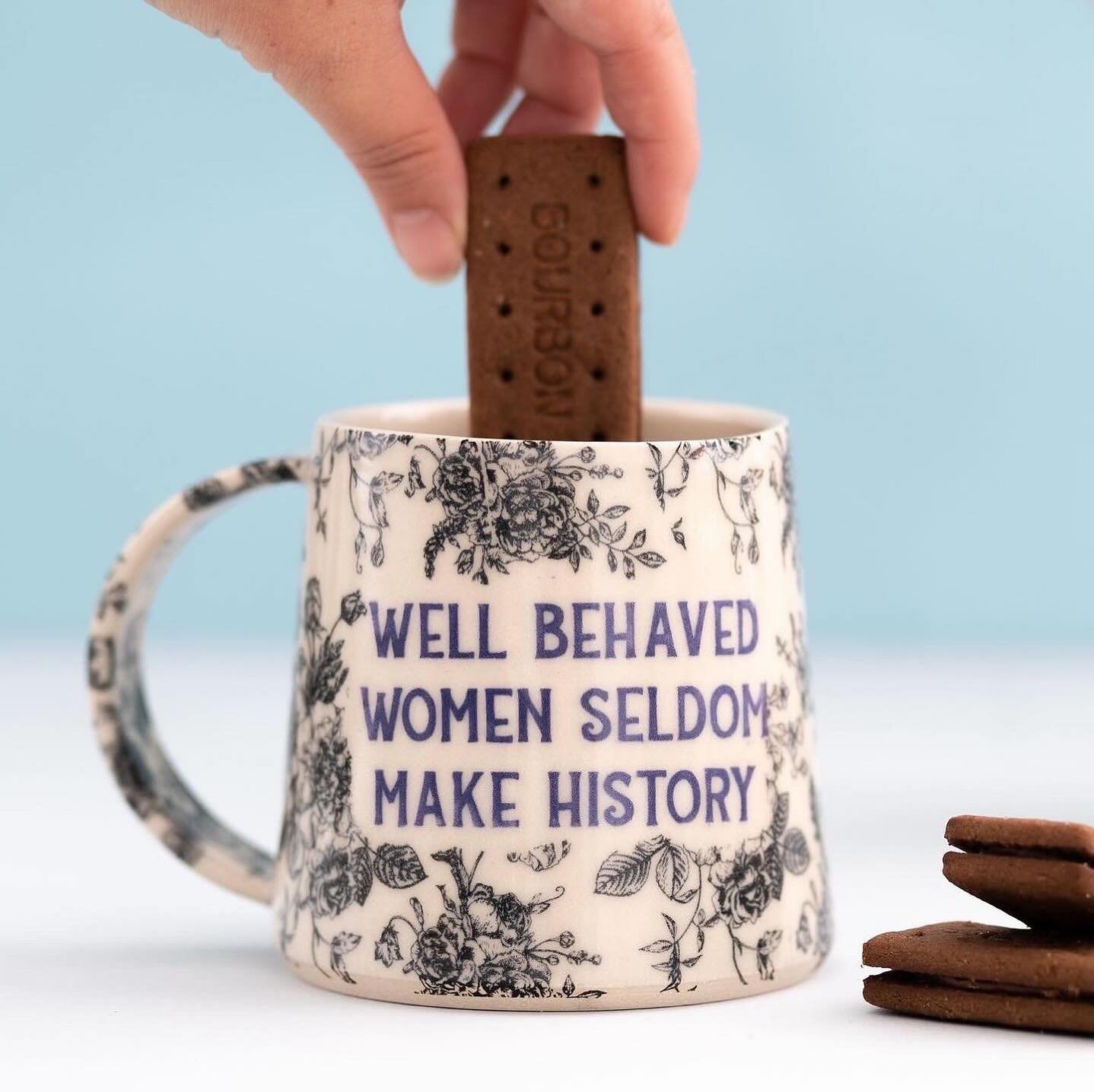 All your orders are packed and I&rsquo;ll be back on the wheel making tomorrow 🥳 But there&rsquo;s something I need to know&hellip; are any of you still wanting a &ldquo;Well Behaved Women Seldom Make History&rdquo; mug? Let me know in the comments 