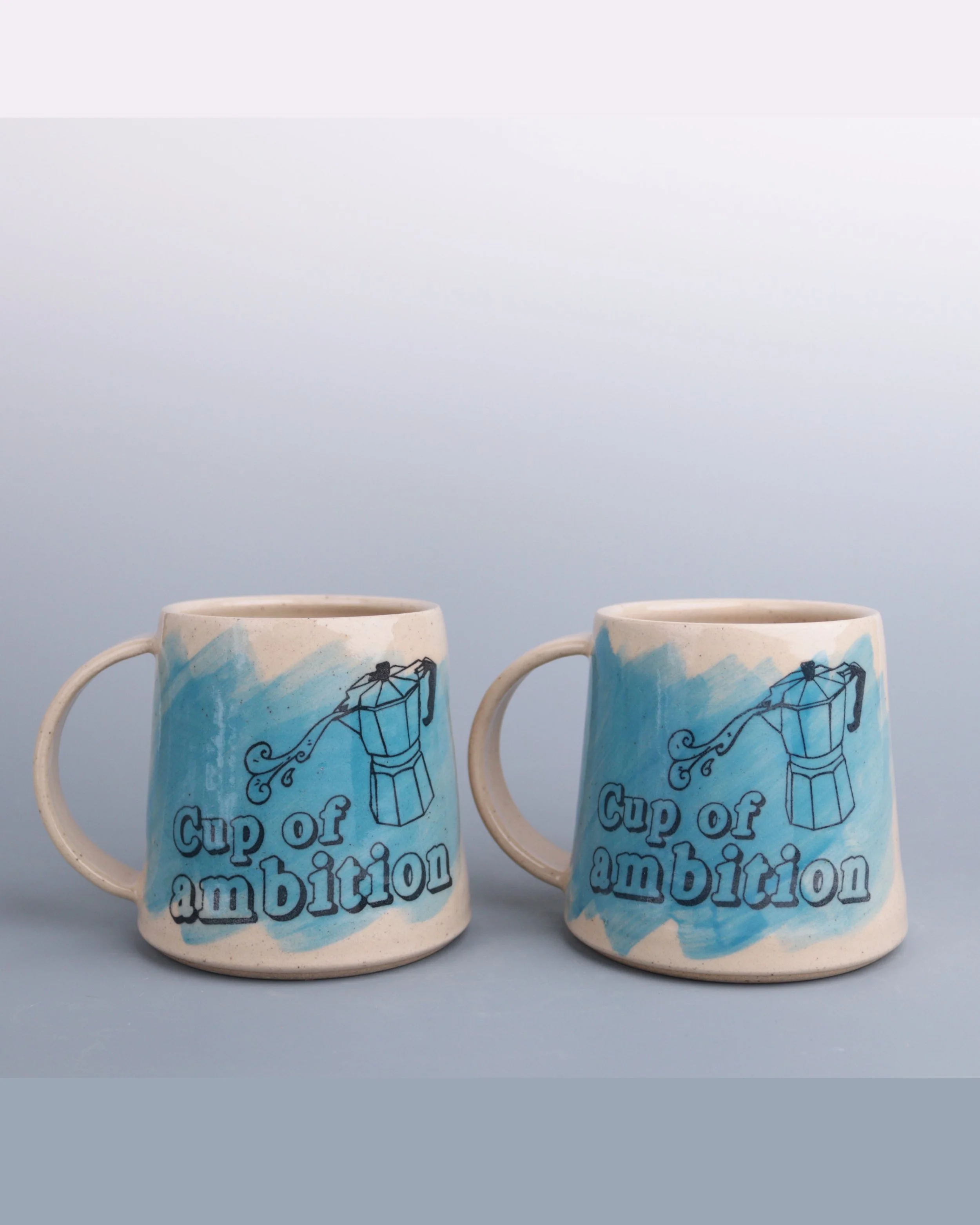 Cup of Ambition Mug - Blue - SECONDS