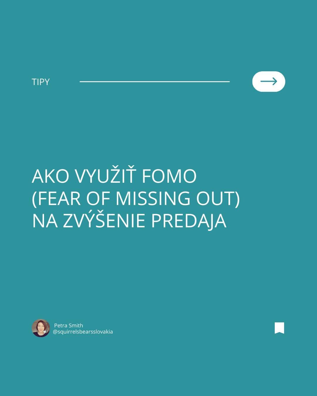 FOMO marketing je strat&eacute;gia, ktor&aacute; ťaž&iacute; z n&aacute;&scaron;ho strachu, že preme&scaron;k&aacute;me nov&eacute; pr&iacute;ležitosti alebo ponuky.

Tu je niekoľko praktick&yacute;ch sp&ocirc;sobov ak&yacute;m t&uacute;to strat&eacu