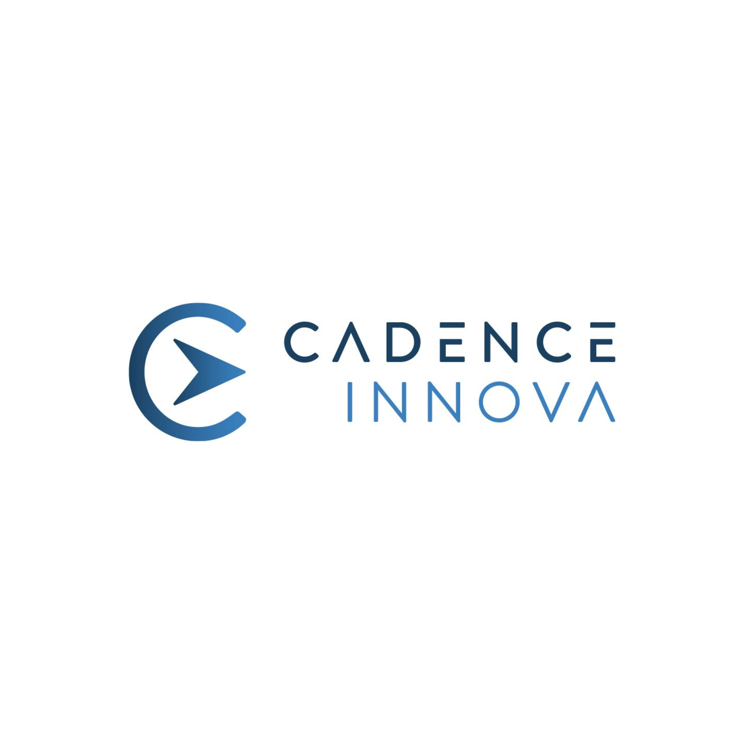 Cadence Innova logo with blue and grey colors, featuring a stylized C and arrow design.
