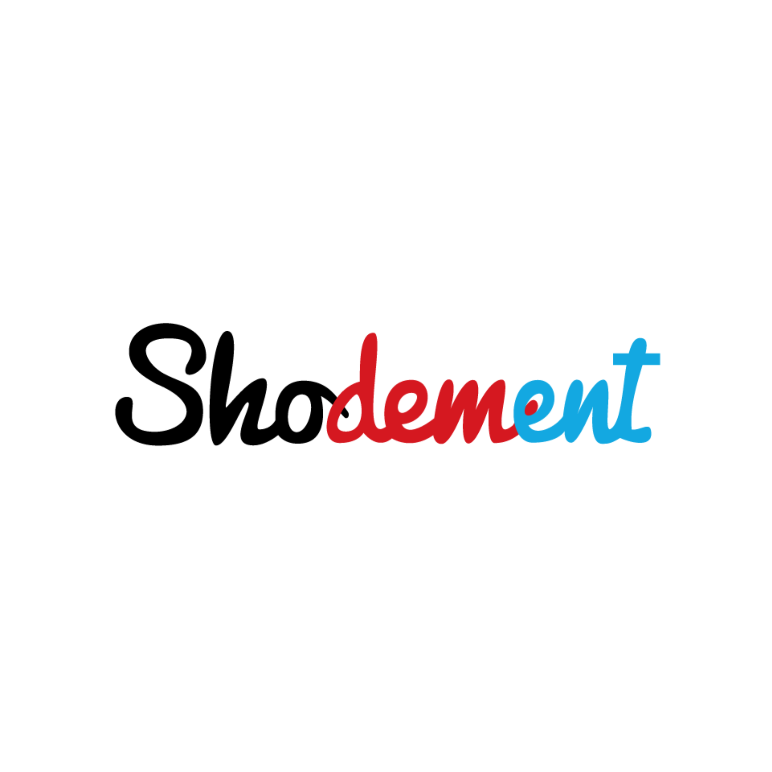 Shodemement logo with multicolored text on a white background.
