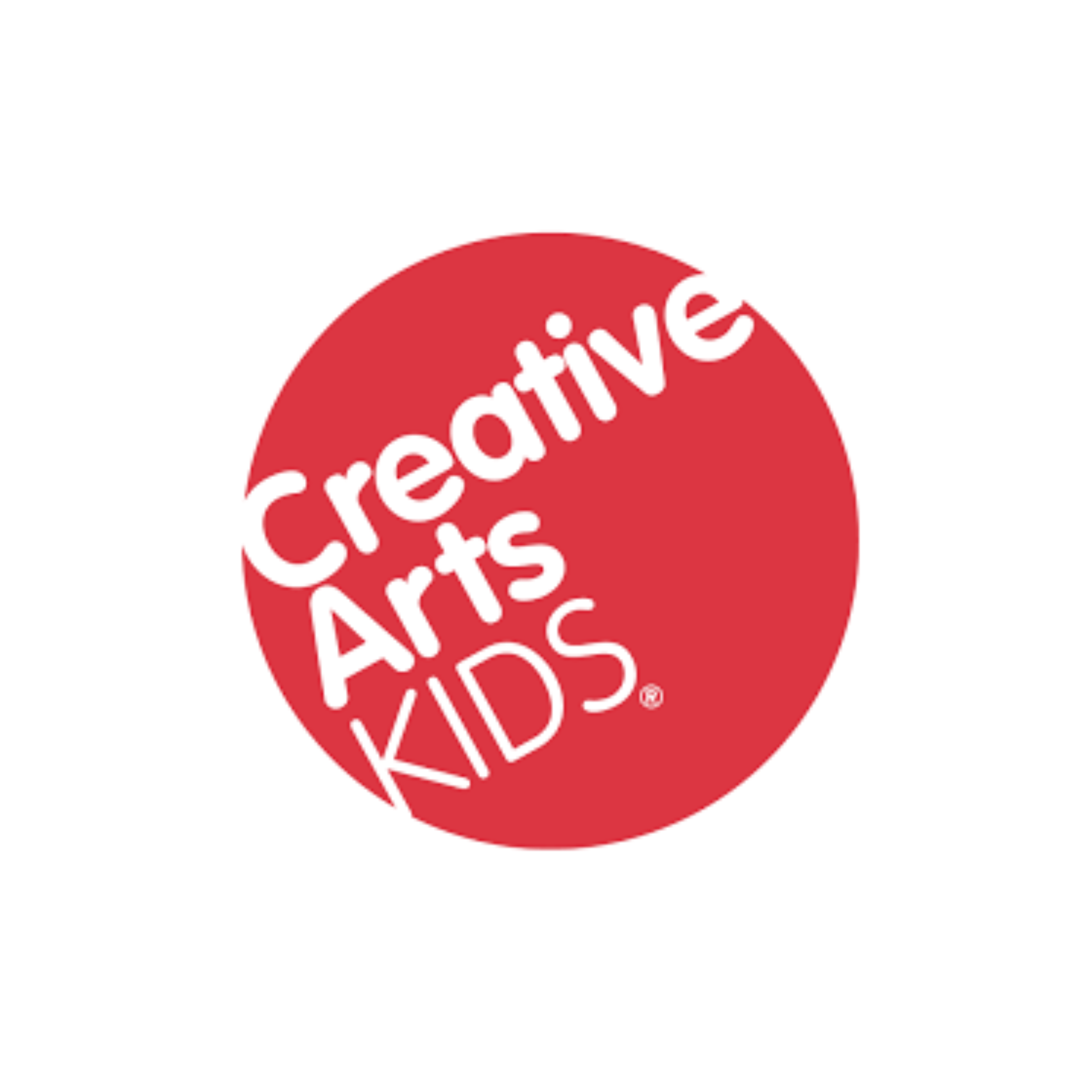 Creative Arts Kids logo with red circle and white text