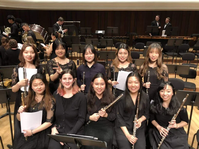  UW Wind Ensemble Flutes with the Xi’an Conservatory Wind Ensemble Flutes 