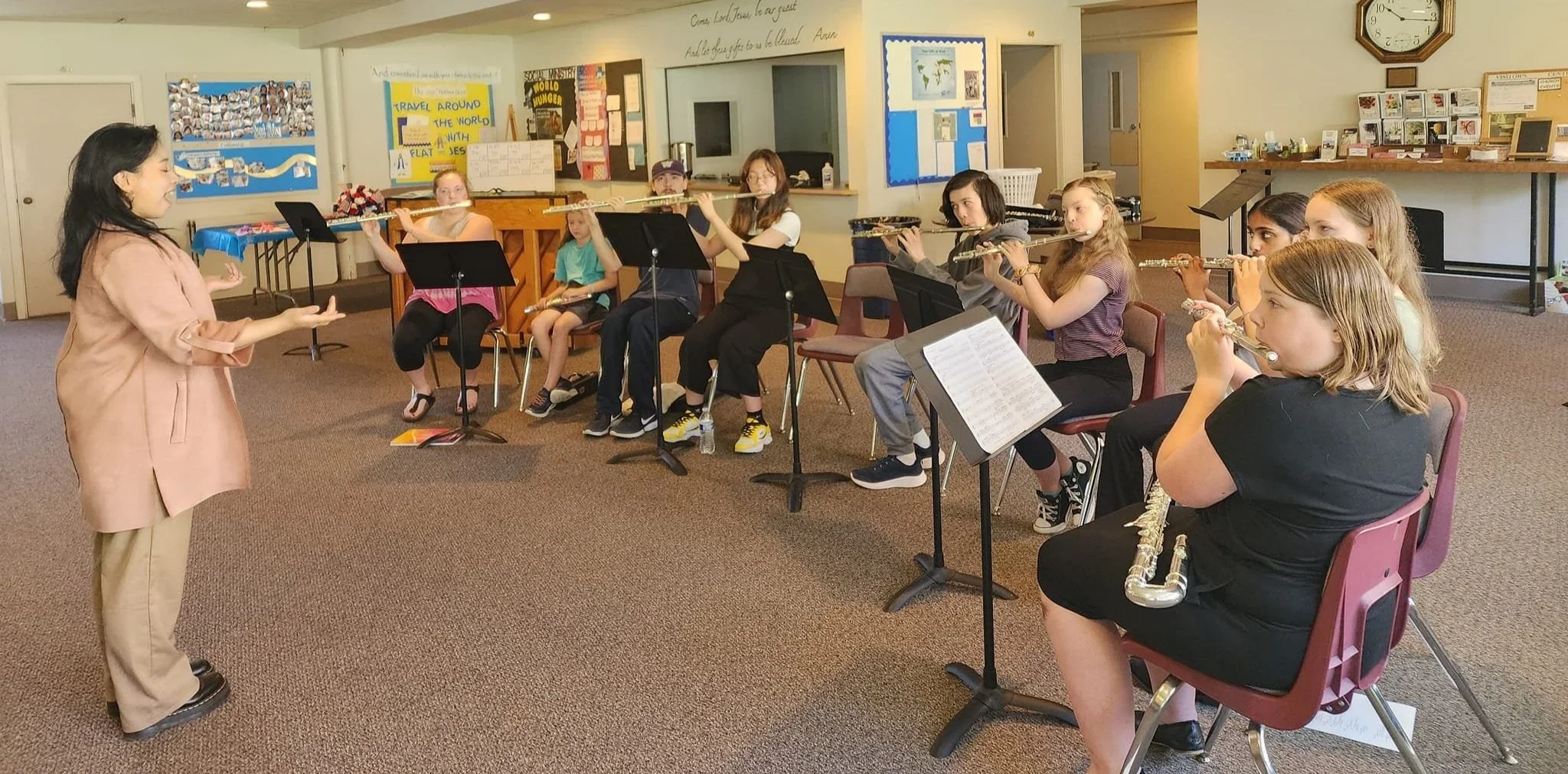 Flute Choir at Iris Ingram's Flute Camp, June 2025