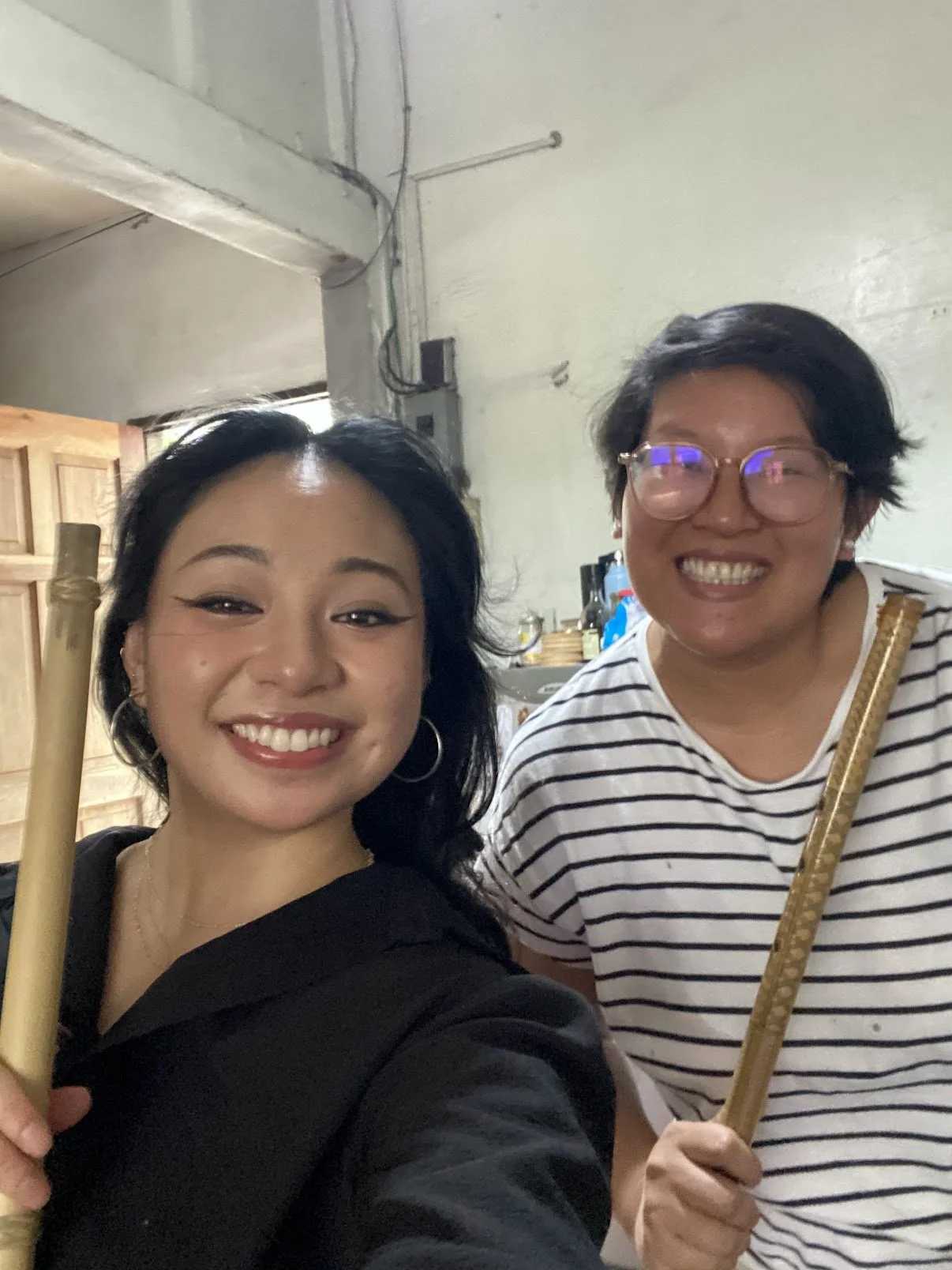 With my tongali nose flute teacher Tin Orante Santiago