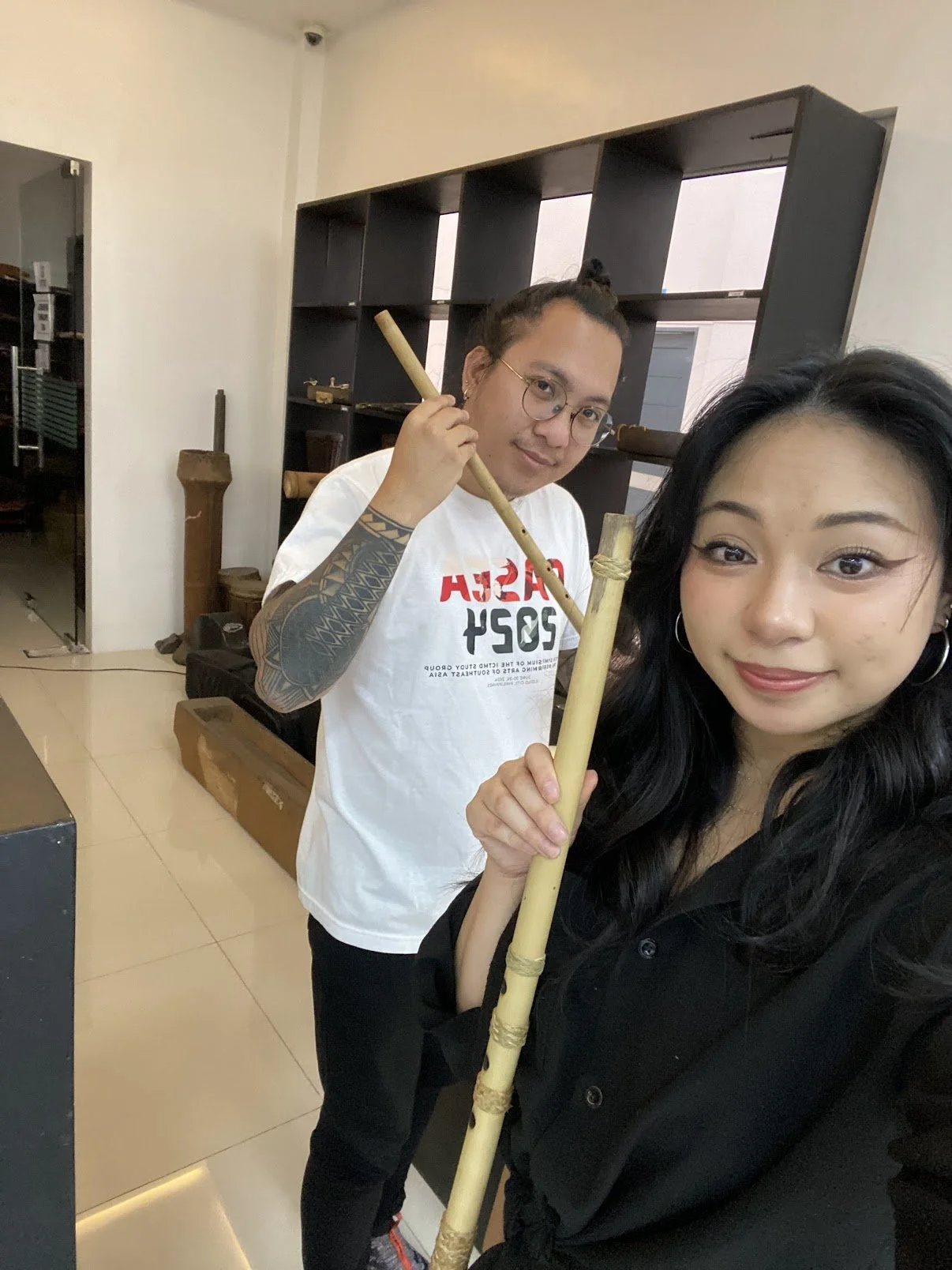 With ethnomusicologist James Gasmen