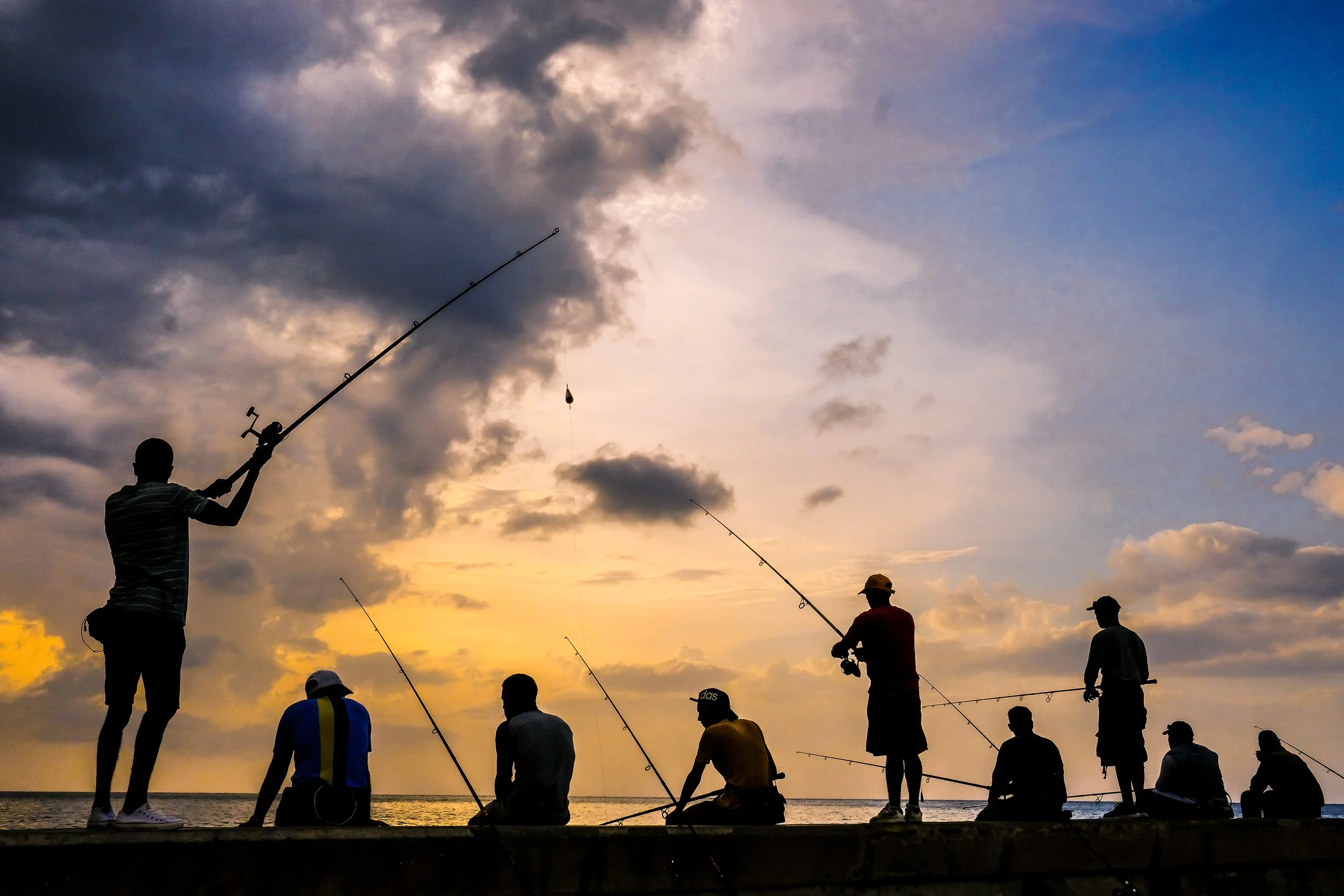 Lines Cast on the Malecón