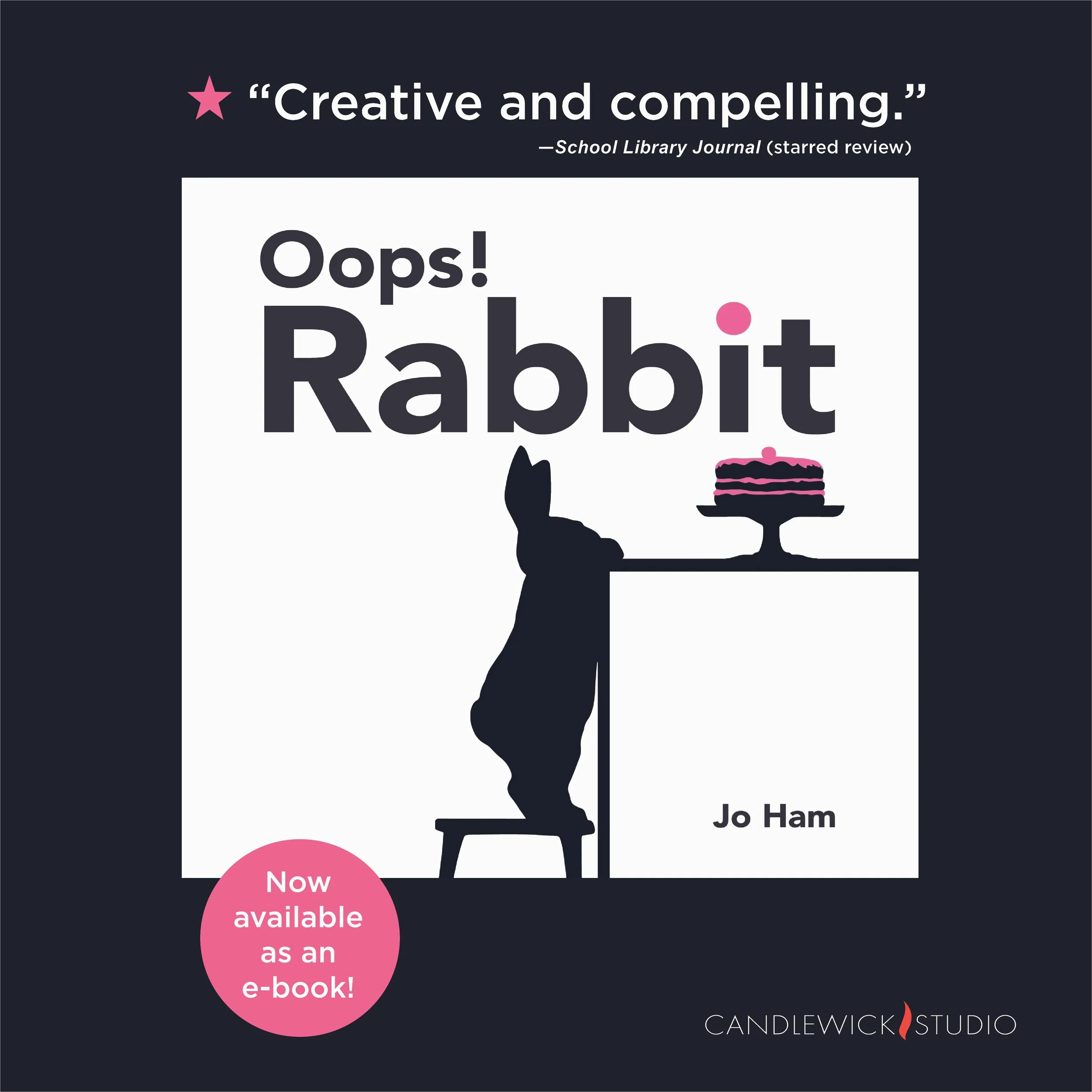 Social media frame for artist Jo Ham's Rabbit series.