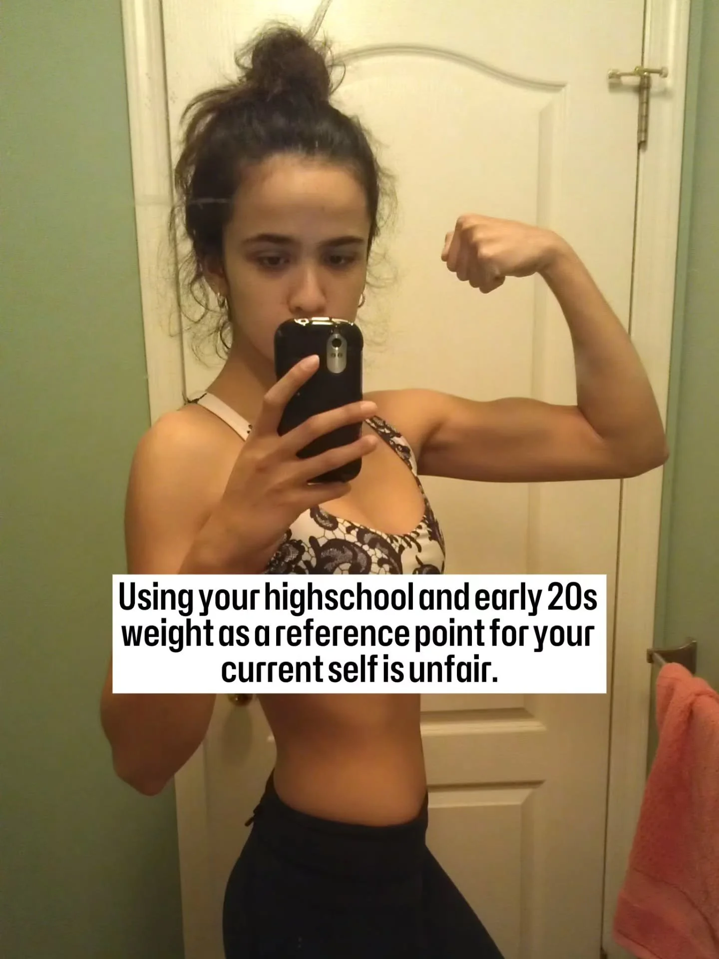 If you're so stuck wanting to go back, 

You'll forget to ask yourself what ACTUALLY matters to you moving forward 😞

Weight is a single piece of data available to us, but it is by NO means the sole marker of progress or a life well lived when it co