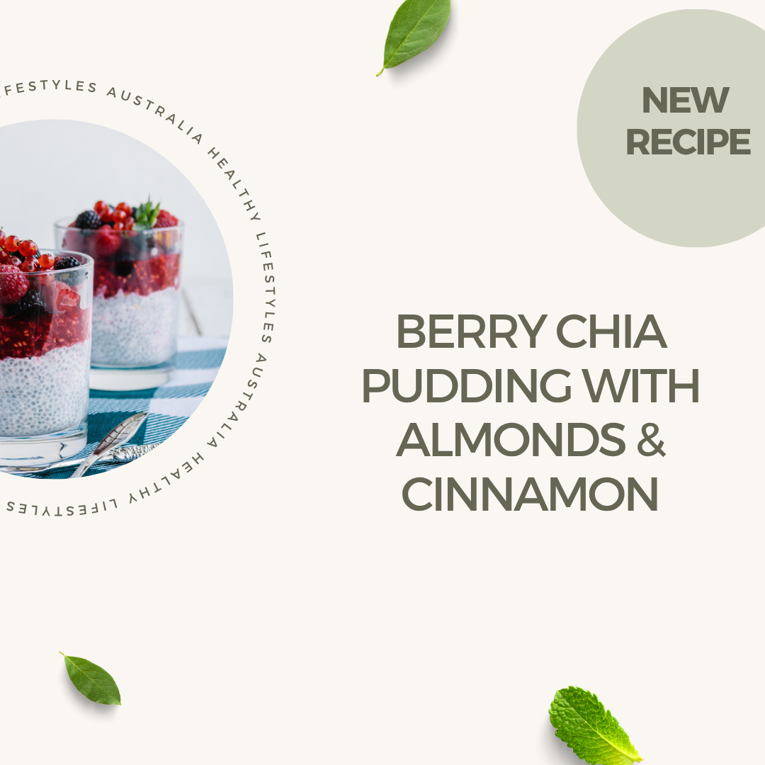 Berry Chia Pudding with Almonds &amp; Cinnamon