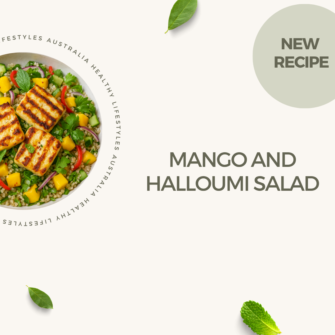 Mango, Halloumi &amp; Quinoa Salad with Lime-Chili Dressing