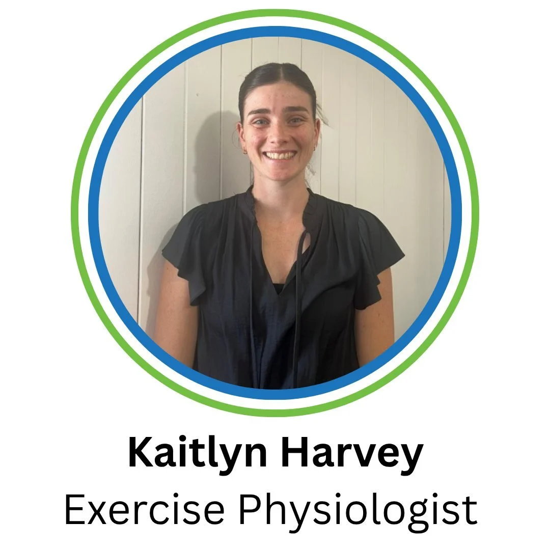 Meet Kaitlyn – Accredited Exercise Physiologist
📍Servicing the Strathpine, Fraser Coast and Maryborough Regions
Kaityln is an ESSA-accredited Exercise Physiologist, dedicated to helping people achieve lasting health improvements through evide