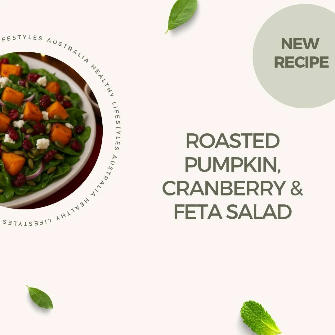 Sweet, simple, and packed with goodness ✨
First in our Christmas Salads series is this Roasted Pumpkin, Cranberry &amp; Feta Salad. With hearty pumpkin, creamy feta and the sweetness of dried cranberries, this salad has a perfect mix of flavours perf