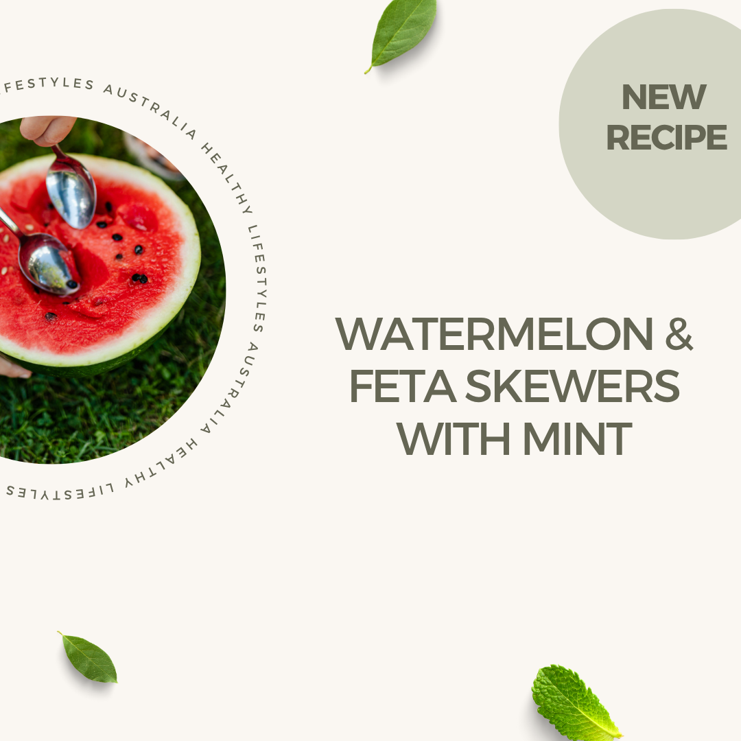 Watermelon &amp; Feta Skewers with Mint