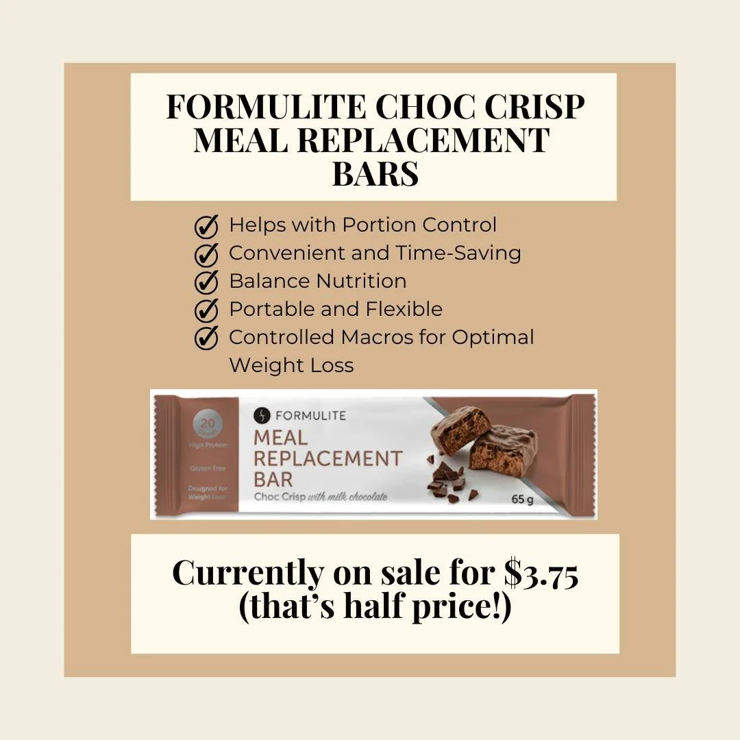 Formulite bars provide high protein and a good source of fibre in one convenient, delicious and nutritious meal. Scientifically-balanced, each bar provides your body with the optimal mix of protein, fibre and 24 essential vitamins and minerals - deli