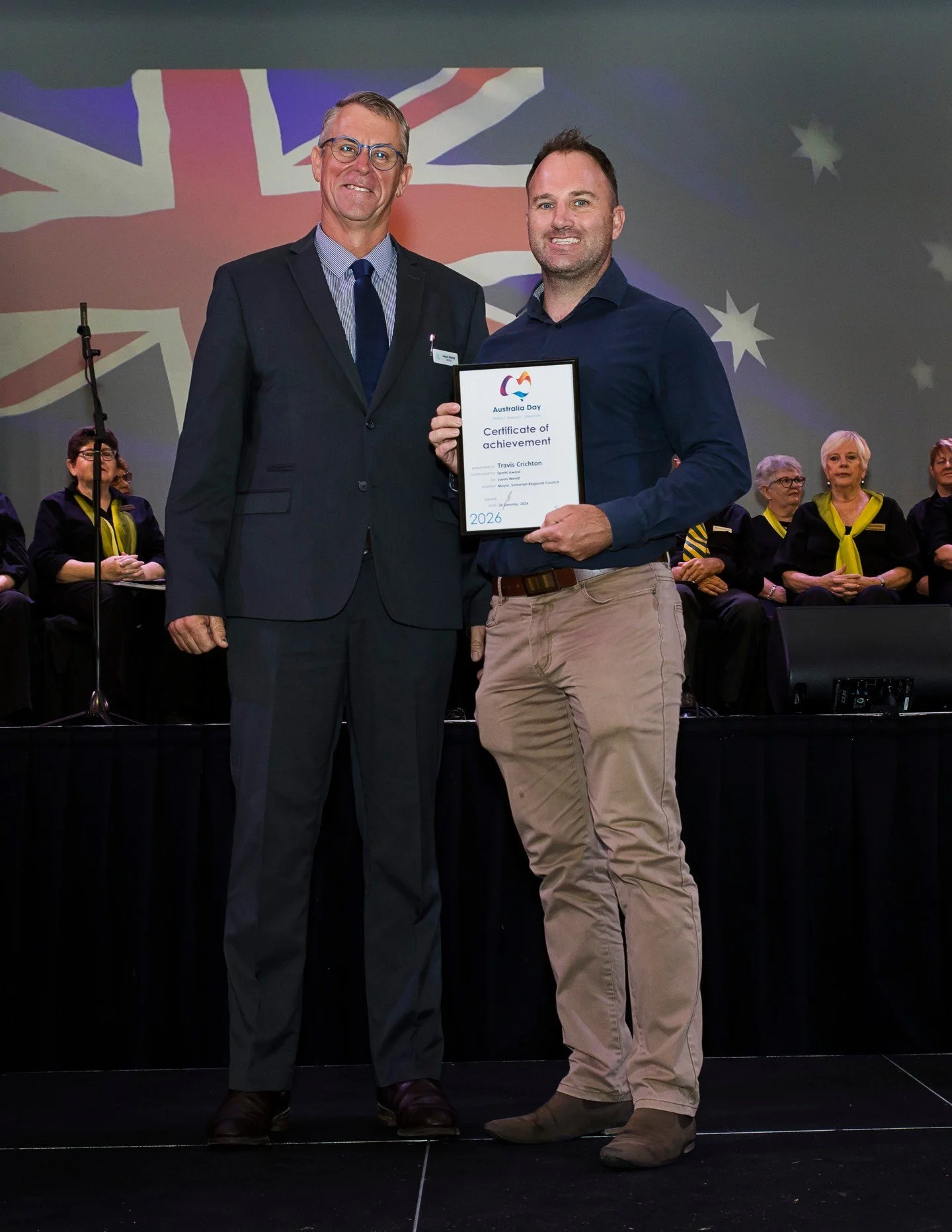 Well done to @somersetregionalcouncil on delivering a fantastic Citizenship Ceremony and Australia Day Awards celebration.

A huge congratulations to our Exercise Physiologist Travis, who was a nominee in the Sports Person of the Year category at thi