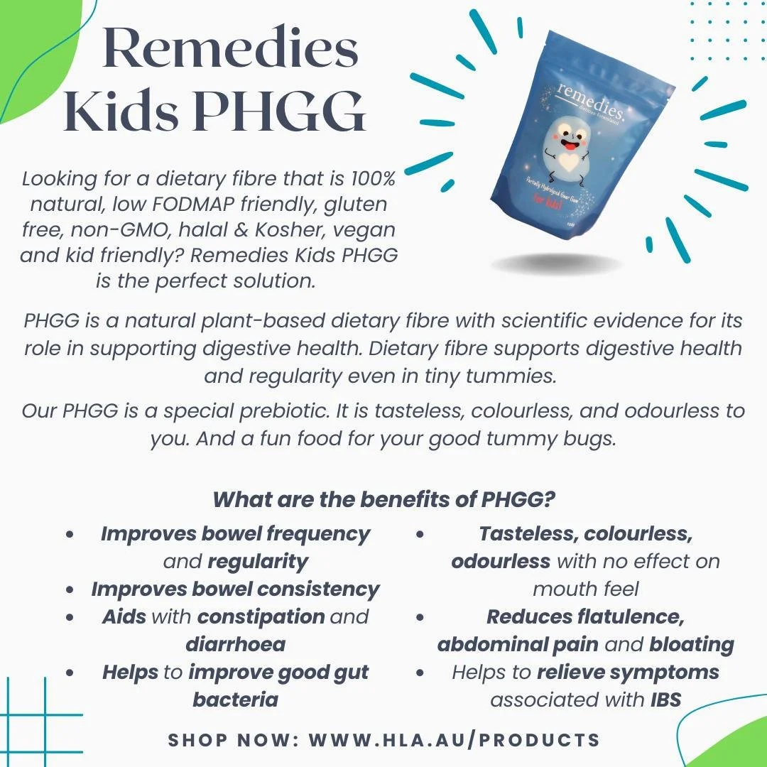 Look no further than Remedies Kids PHGG for a natural dietary fibre suited for tiny tummies.