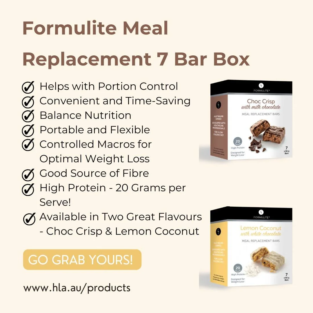 Formulite bars provide high protein and a good source of fibre in one convenient, delicious and nutritious meal. Box contains 7 Choc Crisp bars, one for each day of the week.

Buy them now in the comments!