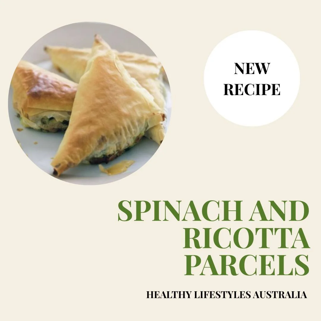 First in our Bone Health recipe series, are these Spinach and Ricotta Parcels. These ricotta filled parcels are great for supporting bone health, as it is a good source of calcium, protein, Vitamin D, and Vitamin B12, all essential nutrients for stro