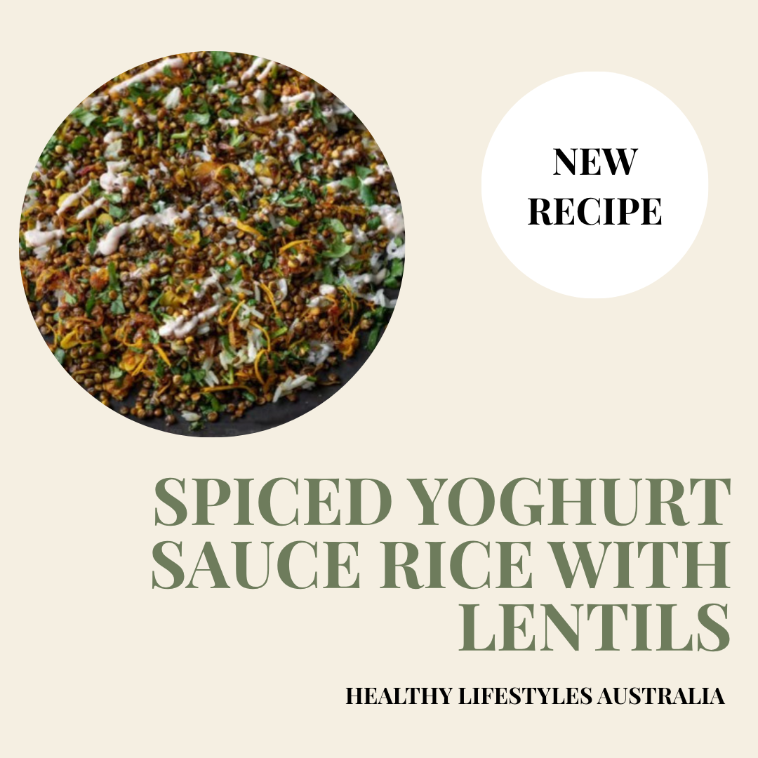 SPICED YOGHURT SAUCE RICE WITH LENTILS