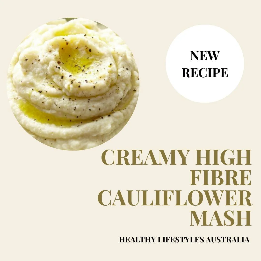 First up in our Allergy Friendly Recipes series, is this Creamy High Fibre Cauliflower Mash.  Cauliflower is a naturally low-carbohydrate, high-fibre vegetable, making it an excellent alternative to starchy vegetables, and a perfect alternative for m