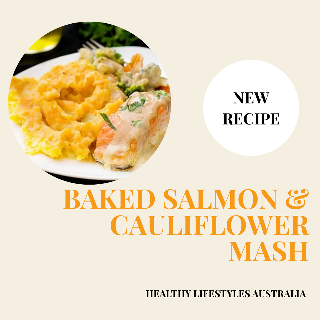 BAKED SALMON &amp; CAULIFLOWER MASH