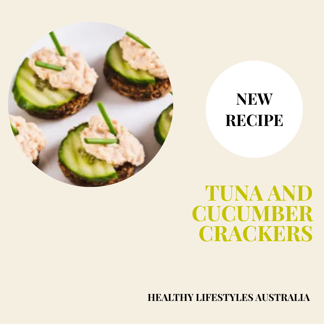 ‍TUNA AND CUCUMBER CRACKERS