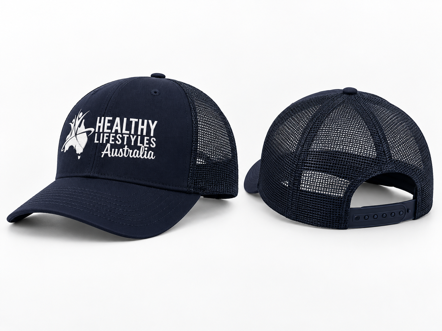 Navy Healthy Lifestyles Trucker Caps.png