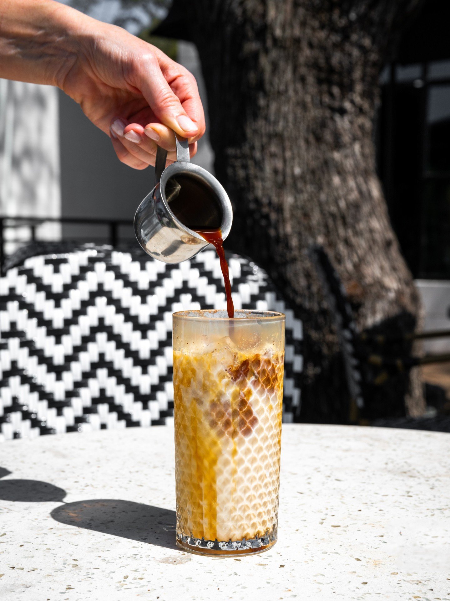 A cooler way to begin the morning.
Proud Mary Coffee over ice, bright, strong, and ready for here or on the go.
