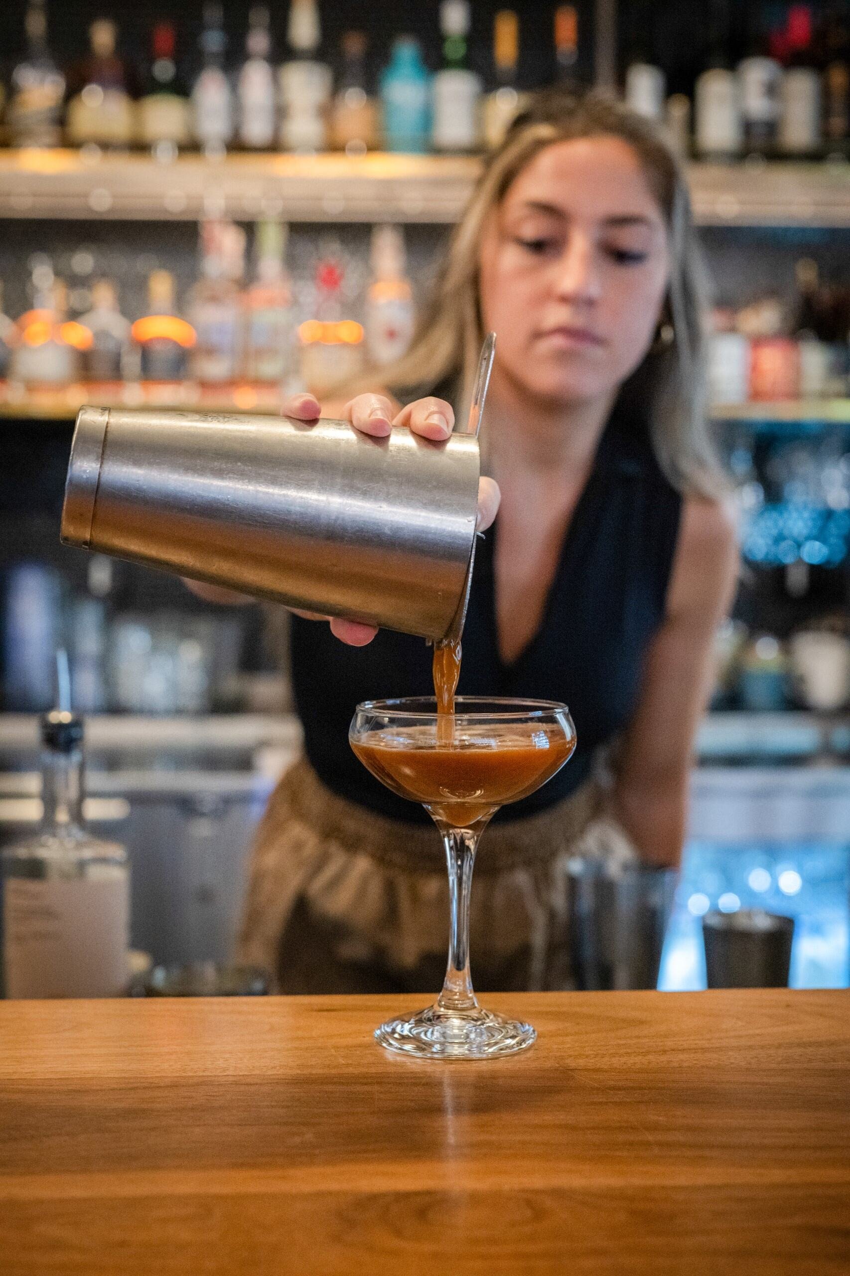 Bartender Pouring Drink