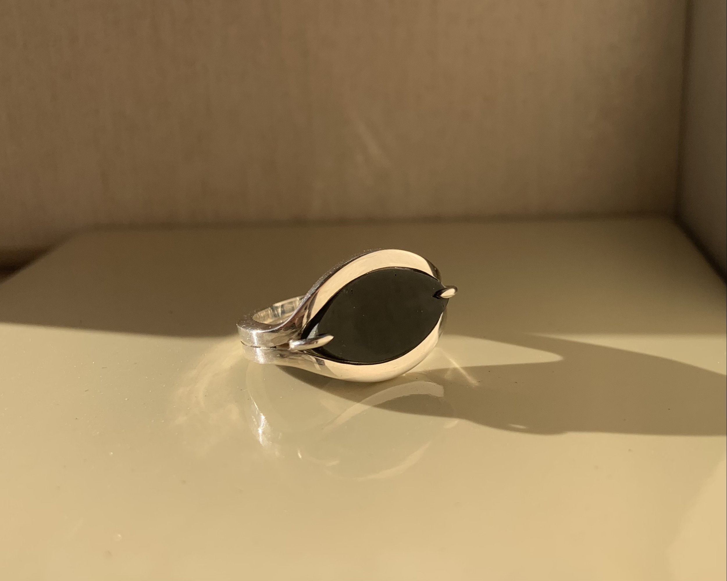 Obsidian / Silver