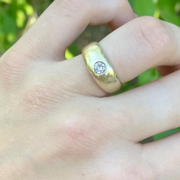 Montana Sapphire / 18k Yellow Gold