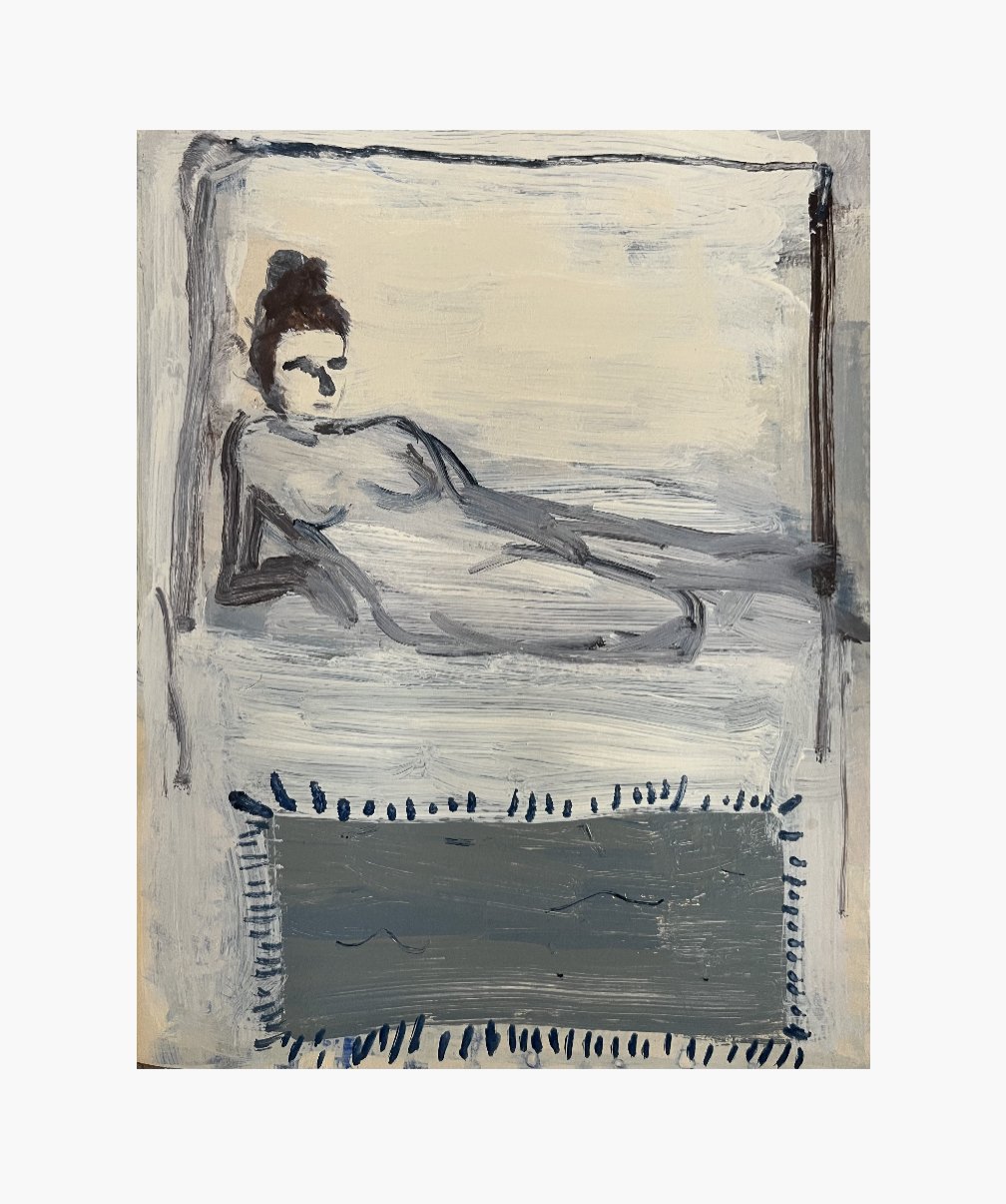 Reclining Nude With Rug