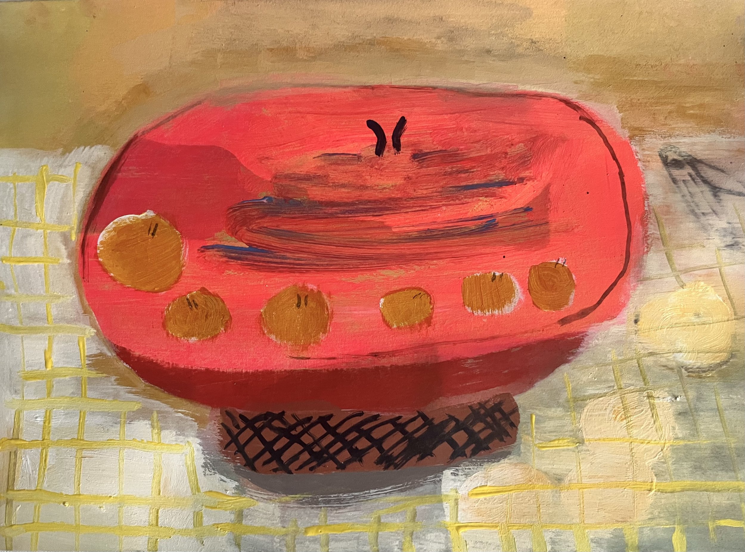 Rotten Fruit Basket With Jackknife