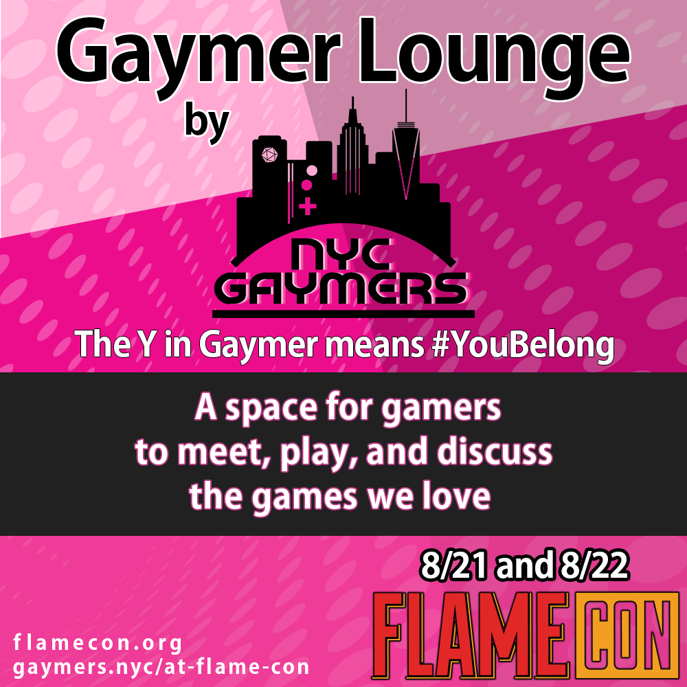 Gaymer Lounge at Flame Con — NYC Gaymers
