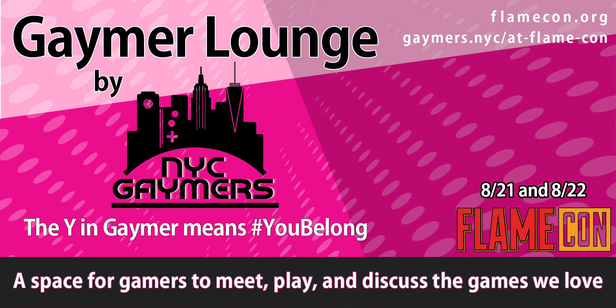 Gaymer Lounge at Flame Con — NYC Gaymers